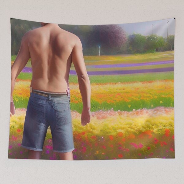 Item preview, Handsome Man Carlsbad Flower Fields California designed and sold by Places On Earth.