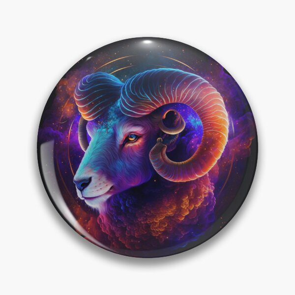 Item preview, Aries Blaze V2: Un retrato del zodiaco en una galaxia cósmica designed and sold by TheNightLife.