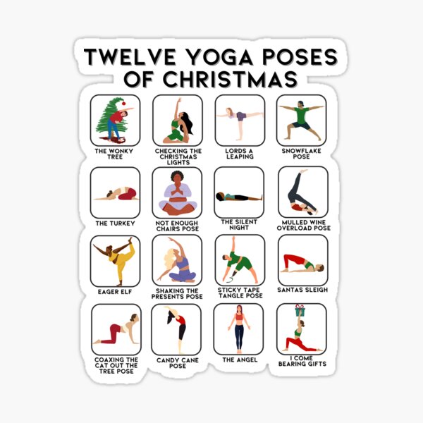 Yoga Printable Stickers. Yoga Girls Journal Digital. Yoga Pose