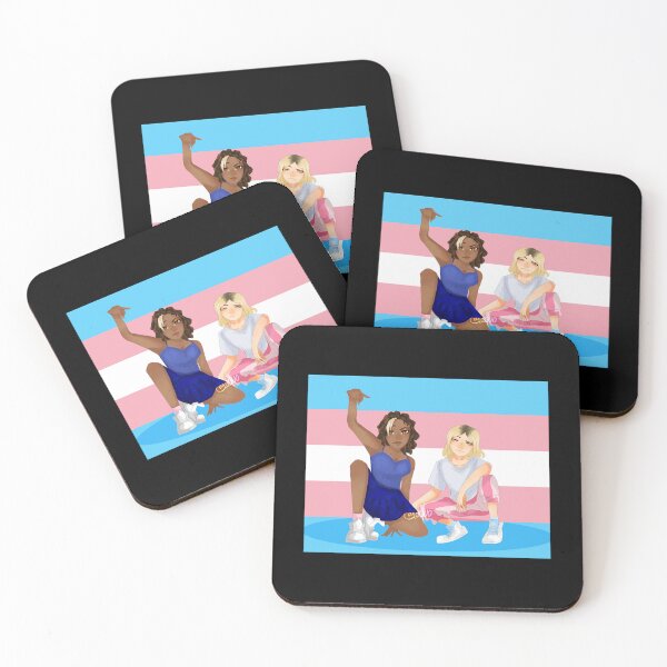 Item preview, Kuina and Chishiya Trans flag ) designed and sold by PoisonsAndSuspi.
