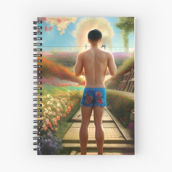 Item preview, Carlsbad Flower Fields Shirtless Man designed and sold by Places On Earth.