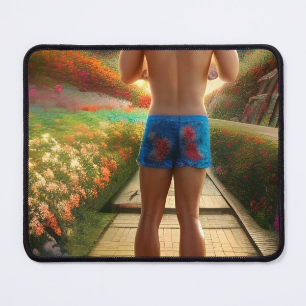 Item preview, Carlsbad Flower Fields Shirtless Man designed and sold by Places On Earth.