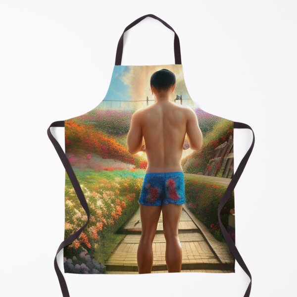 Item preview, Carlsbad Flower Fields Shirtless Man designed and sold by Places On Earth.
