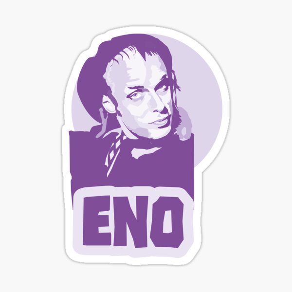 “Brian ENO” Sticker for Sale by mayerarts | Redbubble