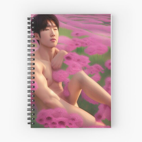 Item preview, Carlsbad Flower Fields Shirtless Asian Man designed and sold by Places On Earth.