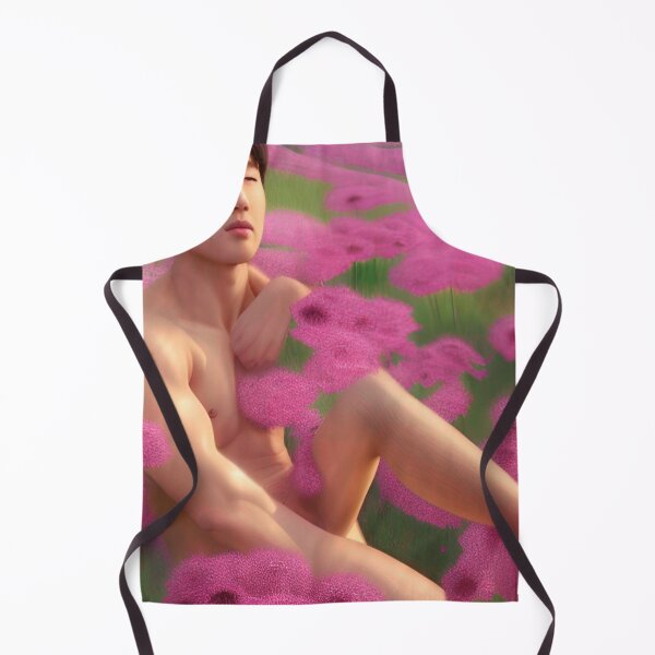 Item preview, Carlsbad Flower Fields Shirtless Asian Man designed and sold by Places On Earth.