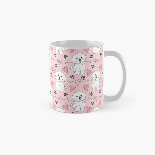 Item preview, Love Maltese Dog - pink designed and sold by Lulupainting.