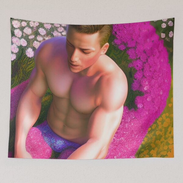 Item preview, Carlsbad Flower Fields Handsome Man designed and sold by Places On Earth.
