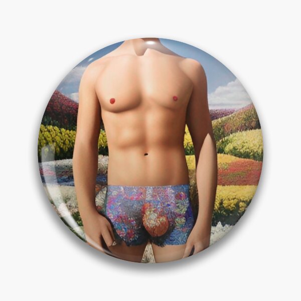 Item preview, Shirtless Man Carlsbad Flower Fields California designed and sold by Places On Earth.
