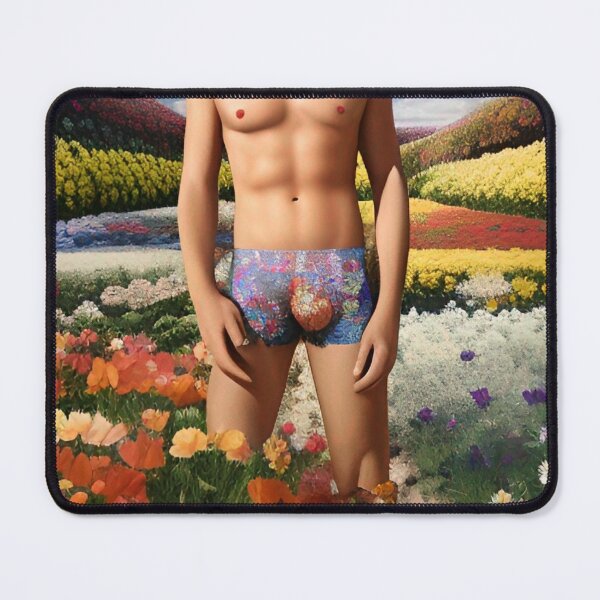 Item preview, Shirtless Man Carlsbad Flower Fields California designed and sold by Places On Earth.