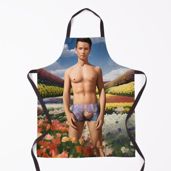 Item preview, Shirtless Man Carlsbad Flower Fields California designed and sold by Places On Earth.