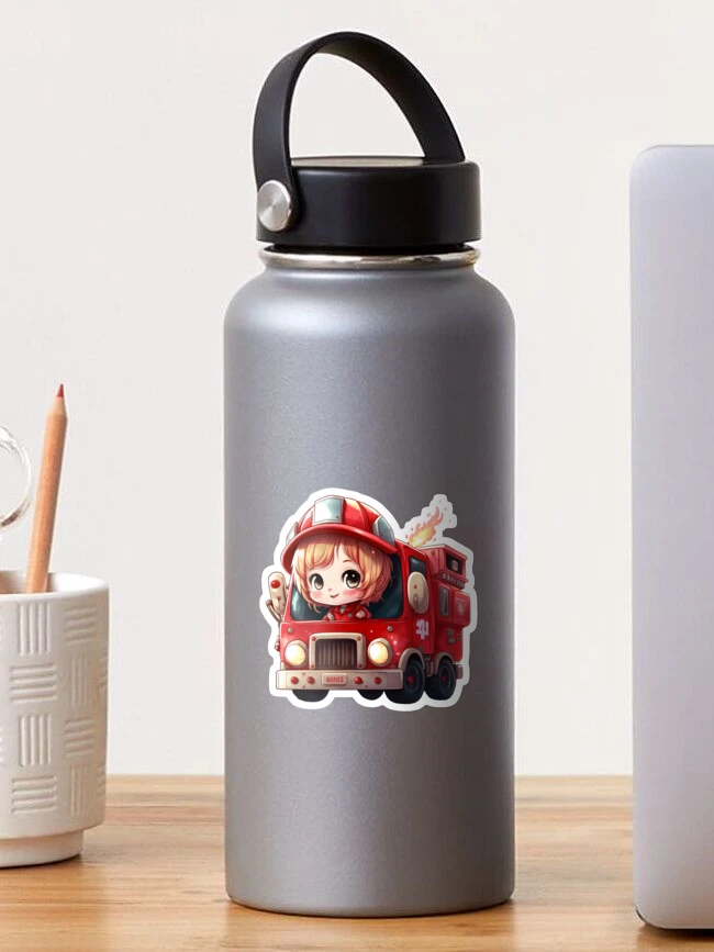 MCHIVER Cartoon Fire Truck Kids Water Bottle with Straw Insulated Stainless  Steel Kids Water Bottle …See more MCHIVER Cartoon Fire Truck Kids Water