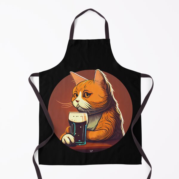 Item preview, Ginger Cat Drinking designed and sold by Tellingmoon.
