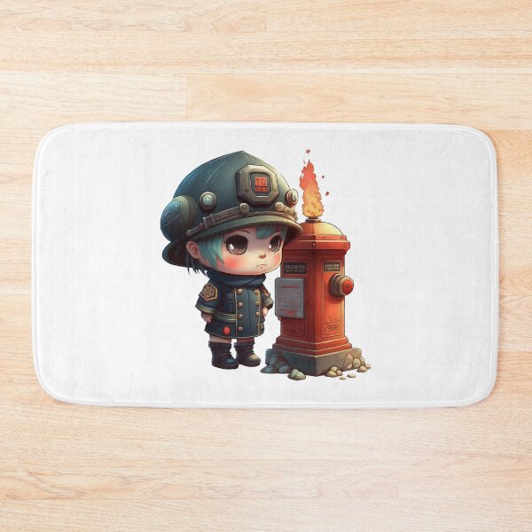 Item preview, Chibi Firefighter at the Hydrant designed and sold by TheChibiStore.