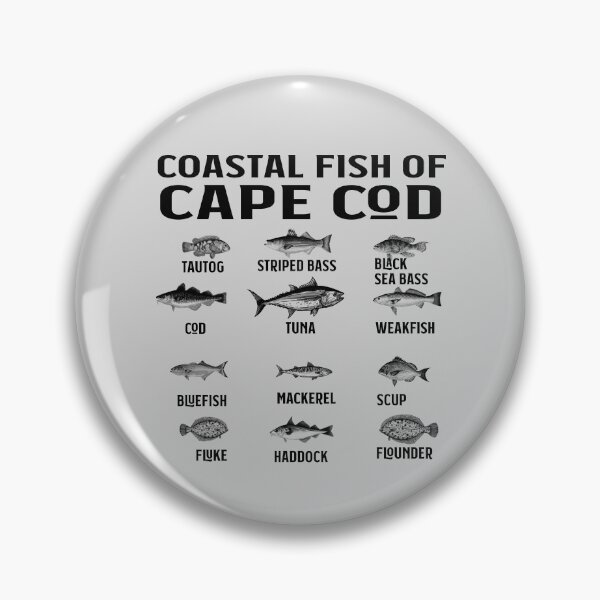 Item preview, Cape Cod Fishing Souvenir Coastal Fish Of Cape Cod  designed and sold by funnytshirtemp.
