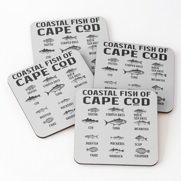 Item preview, Cape Cod Fishing Souvenir Coastal Fish Of Cape Cod  designed and sold by funnytshirtemp.