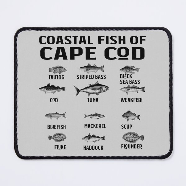 Item preview, Cape Cod Fishing Souvenir Coastal Fish Of Cape Cod  designed and sold by funnytshirtemp.