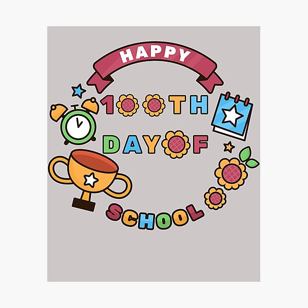 Item preview, Happy 100th Day of School Gift for Students Kids Teachers 100 Days designed and sold by OUSSAMAVIP.