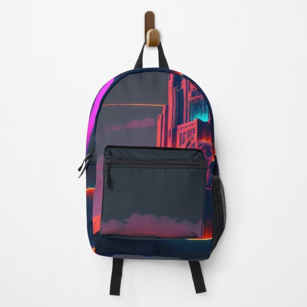 Item preview, futuristic neon palace designed and sold by SuperSoulArts.