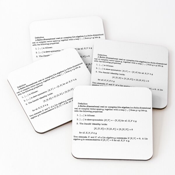 Item preview, The definition of a Lie Algebra, math and science designed and sold by NoetherSym.