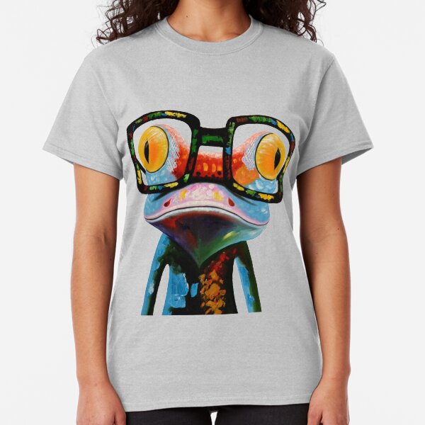 Hipster Frog Nerd Glasses Classic T-Shirt