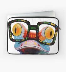 Hipster Frog Nerd Brille Laptoptasche
