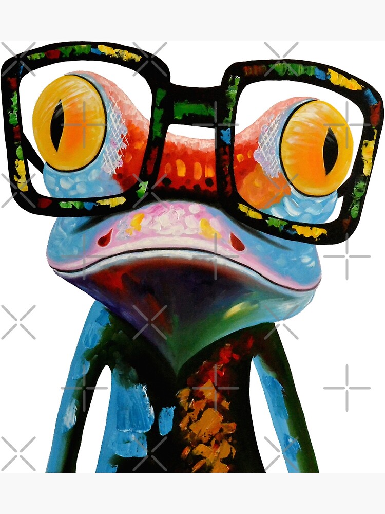 Hipster Frog Nerd Glasses by hilda74