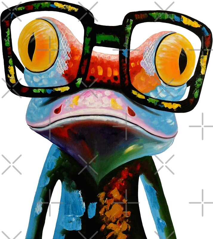 frog with glasses stuffed animal