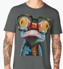 Hipster Frog Nerd Glasses Men's Premium T-Shirt