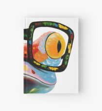 Hipster Frog Nerd Glasses Hardcover Journal