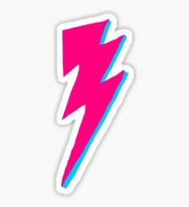 David Bowie Lightning Bolt Design Sticker