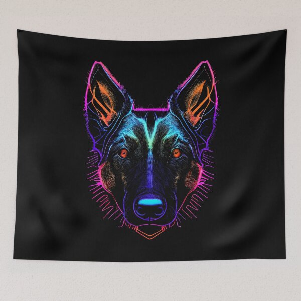 Artikelvorschau, Dutch Shepherd Dog Colorful Paint Splash entworfen und verkauft von rafaeltto.
