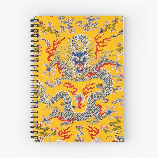Item preview, Vintage Yellow & Blue Empress Robe Chinese Dragon Embroidery Pattern,traditional Chinese patterns,Antique,china, designed and sold by Tamas Das.