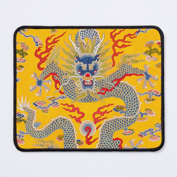 Item preview, Vintage Yellow & Blue Empress Robe Chinese Dragon Embroidery Pattern,traditional Chinese patterns,Antique,china, designed and sold by Tamas Das.