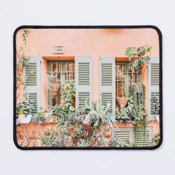 Item preview, French Riviera Pastel Print, Côte d'Azur France Poster, South of France Travel Print, Retro Travel Poster, Orange Turquoise House designed and sold by radub85.