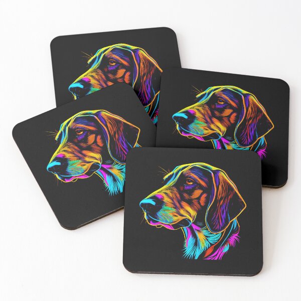 Item preview, English Foxhound Dog Colorful Paint Splash designed and sold by rafaeltto.