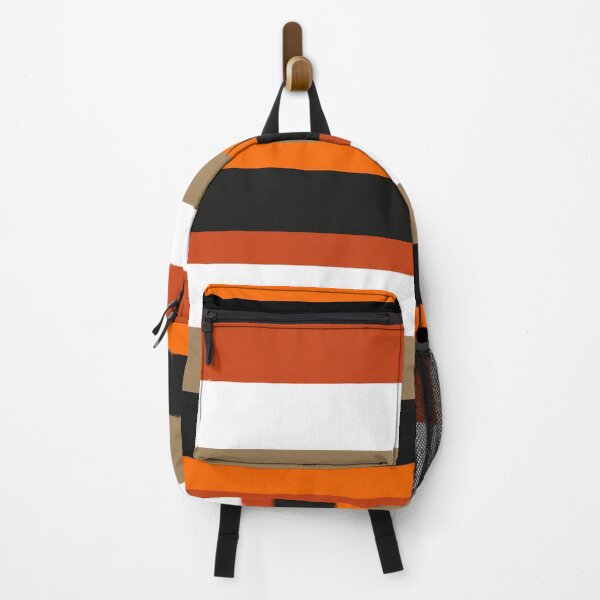 Item preview, Horizontal Stripes Design in Ocher, Brick and Orange Colors designed and sold by TheRugsNut.