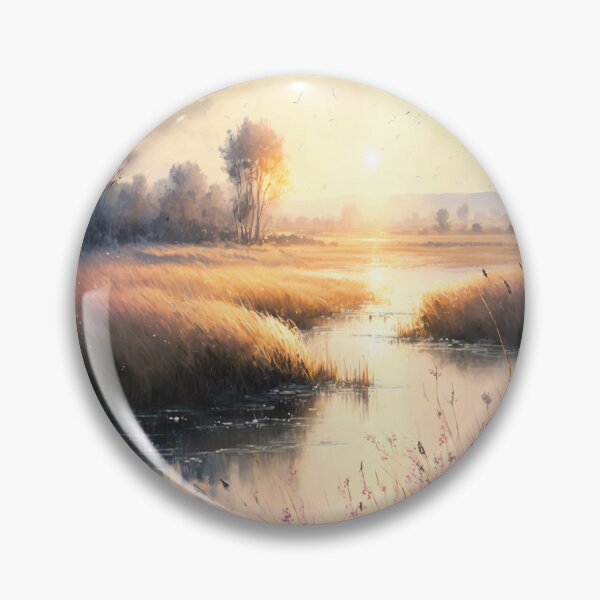 Item preview, Cool Watercolor Art-The Lush Riverlands  designed and sold by letsgetinspired.