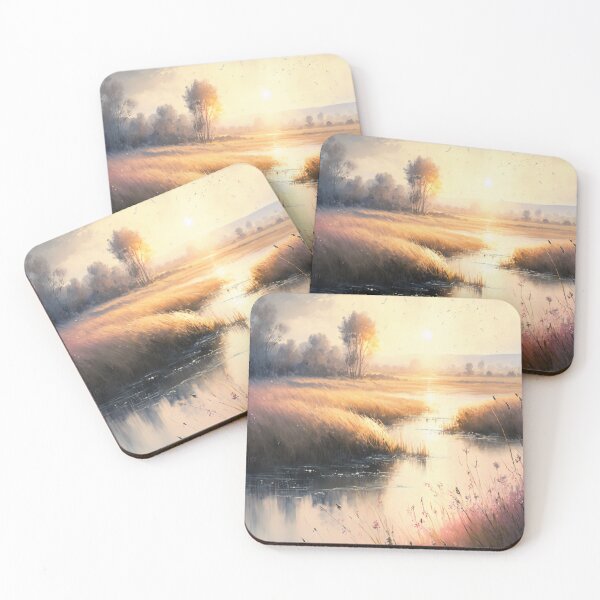 Item preview, Cool Watercolor Art-The Lush Riverlands  designed and sold by letsgetinspired.