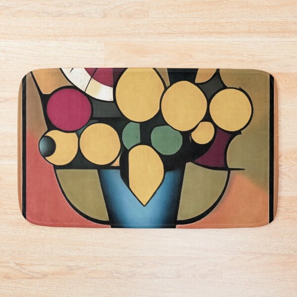 Item preview, Yellow Daffodils In A Blue Vase Geometric Style Art designed and sold by taiche.