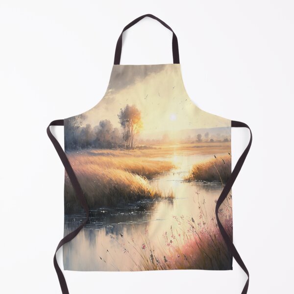 Item preview, Cool Watercolor Art-The Lush Riverlands designed and sold by letsgetinspired.