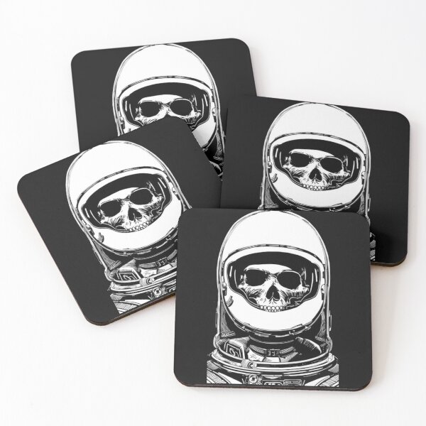 Item preview, Stunning BW Skull Astronaut designed and sold by Basunat.