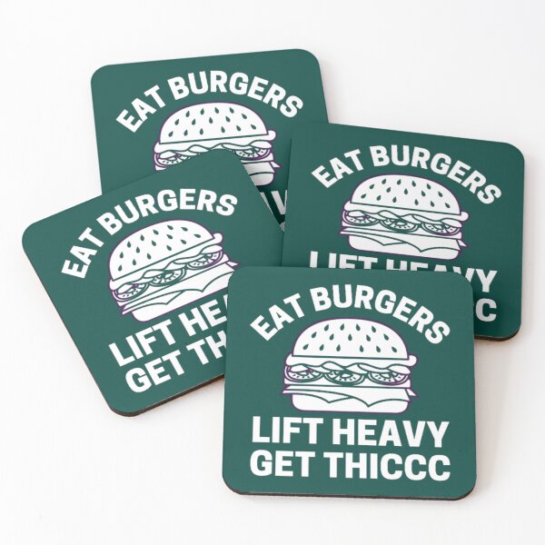 Item preview, Eat burgers lift heavy get thic   designed and sold by HesteGifShop.