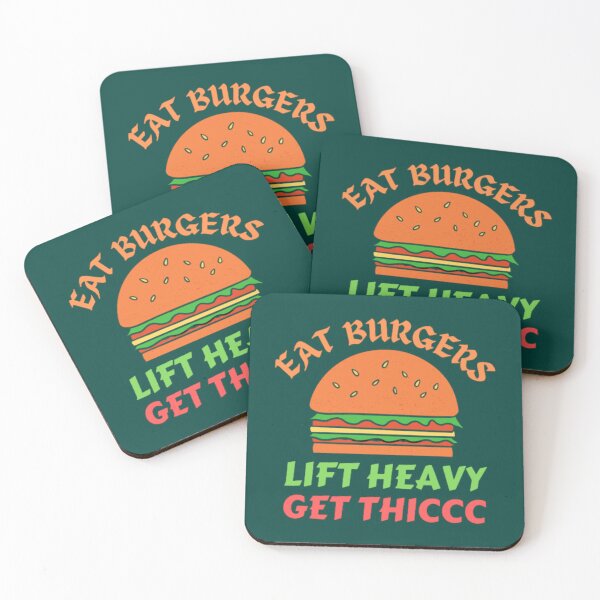 Item preview, Funny eat burgers lift heavy get thic   designed and sold by HesteGifShop.