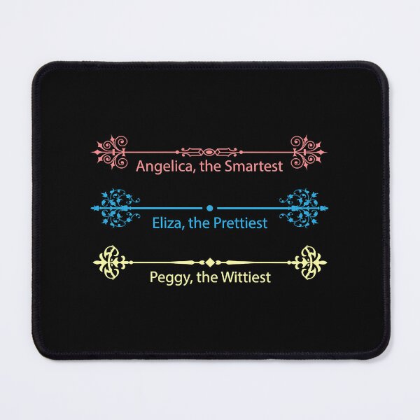 Item preview, Schuyler sisters characteristics and name tag stickers Angelica, Eliza and Peggy designed and sold by customtcket06s.