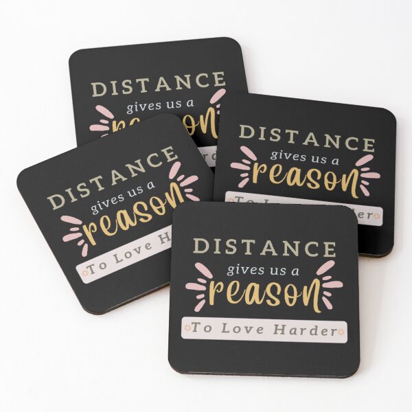 Item preview, Aesthetic Long Distance Relationship Quotes : Distance Gives Us A Reason To Love Harder - Pastel designed and sold by shellagrash.