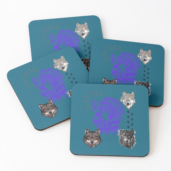 Item preview, Blue wolf lady  designed and sold by FitCustomDesign.