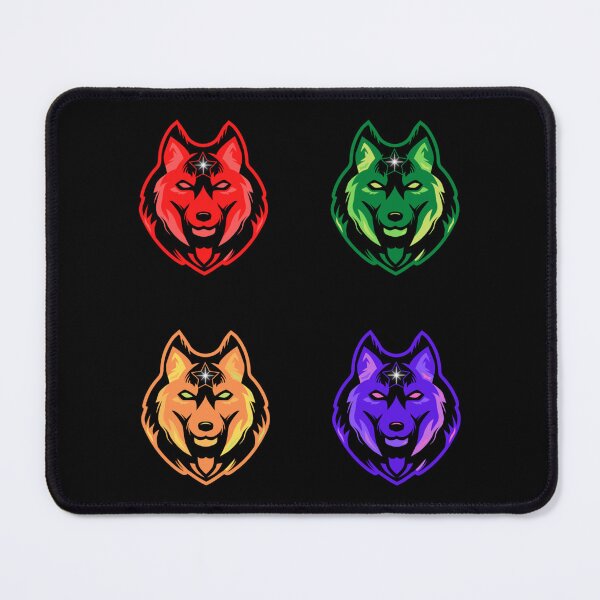 Item preview, Colorful Wolf Head   designed and sold by FitCustomDesign.