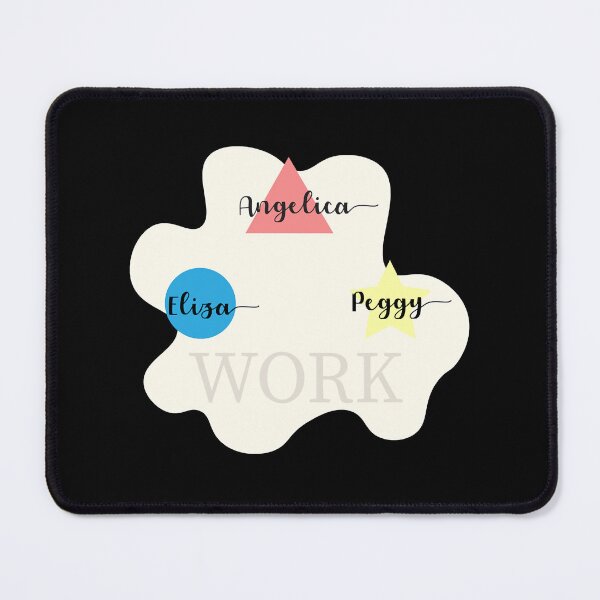 Item preview, Schuyler sisters name tag stickers Angelica, Eliza and Peggy designed and sold by customtcket06s.