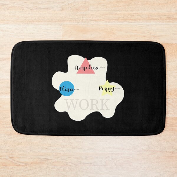 Item preview, Schuyler sisters name tag stickers Angelica, Eliza and Peggy designed and sold by customtcket06s.